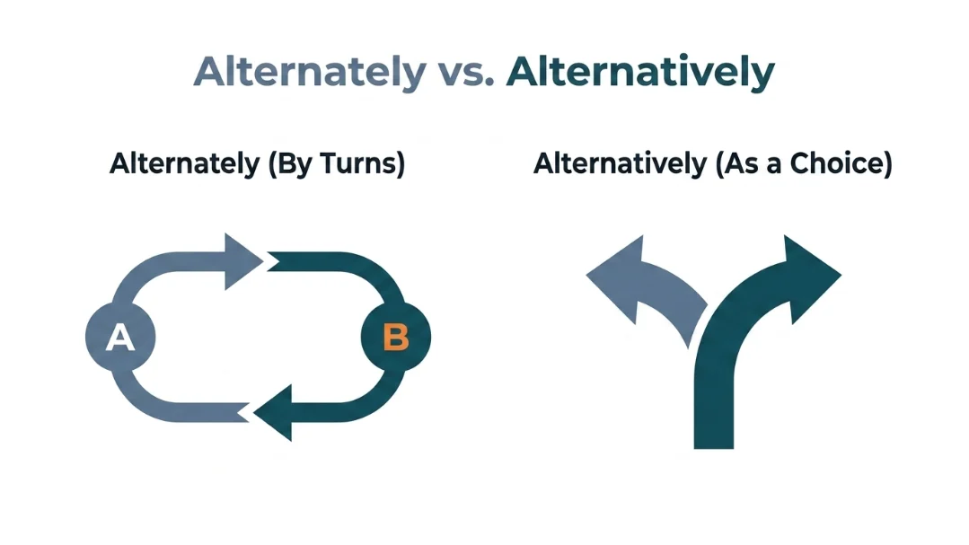 alternately or alternatively