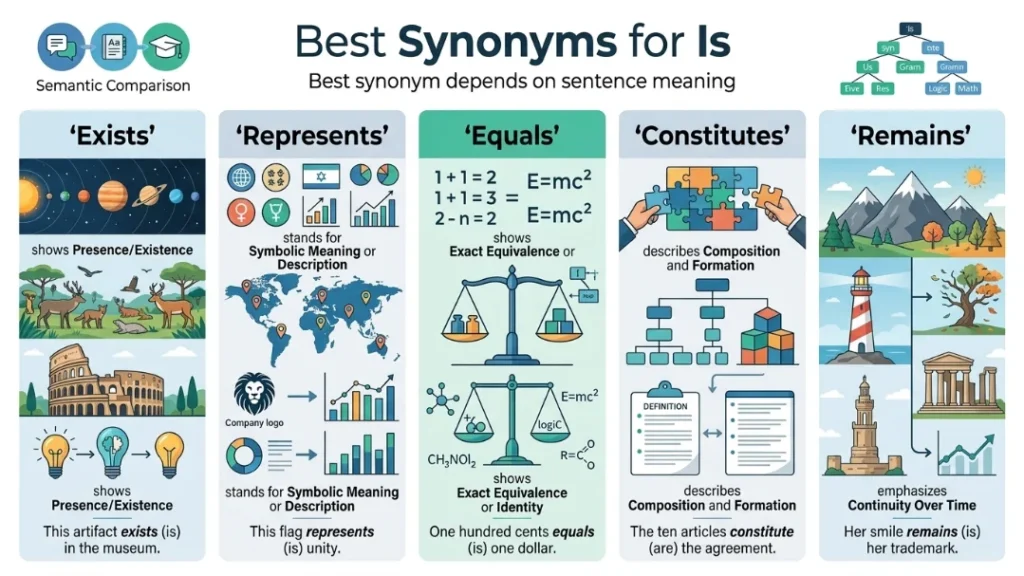 Best Synonyms for Is