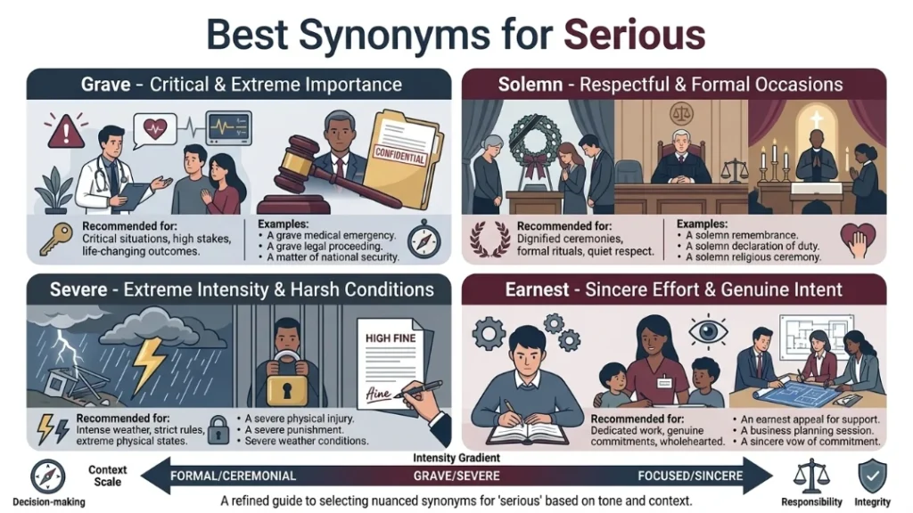 Best Synonyms for Serious