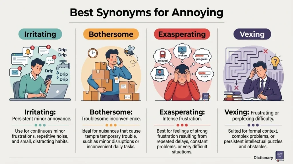 best synonyms for annoying