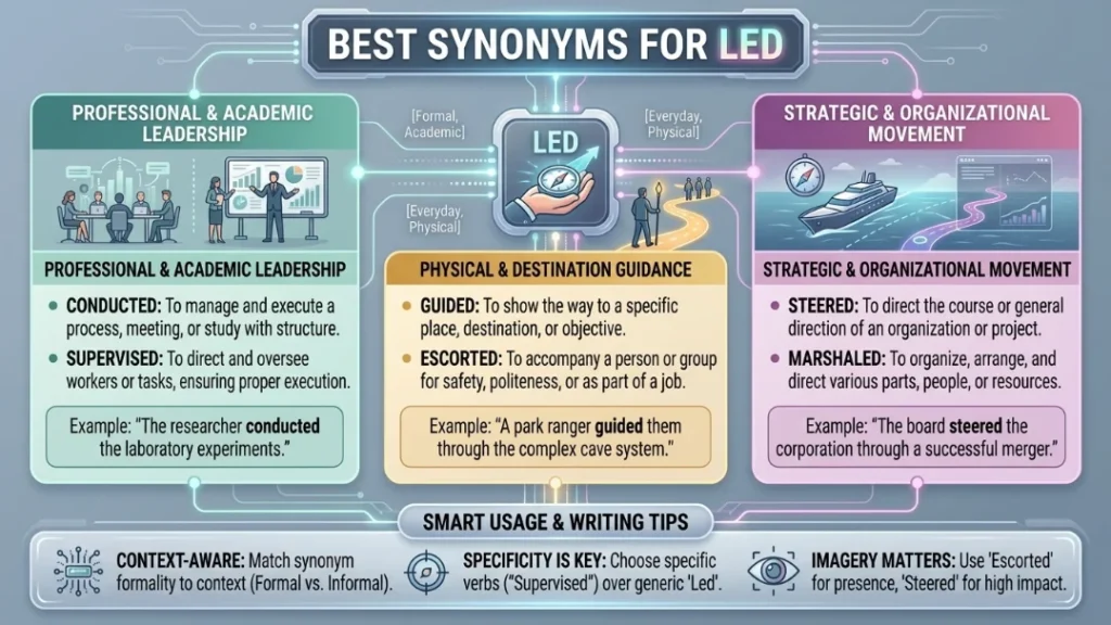 Best Synonyms for Led