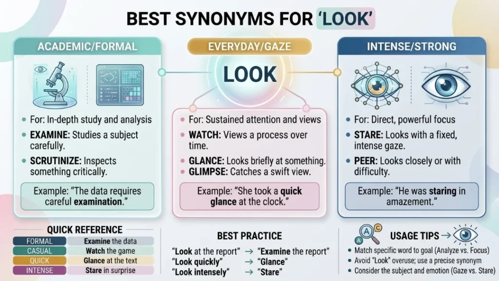 Best Synonyms for Look
