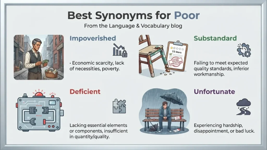 best synonyms for poor