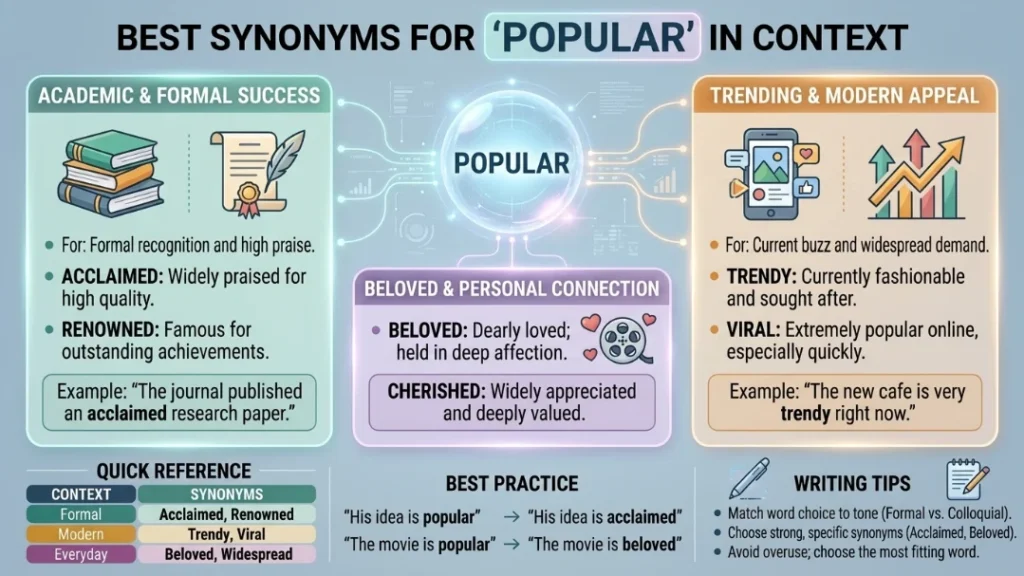 Best Synonyms for Popular
