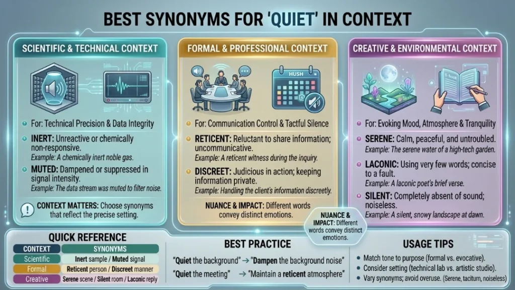 Best Synonyms for Quiet