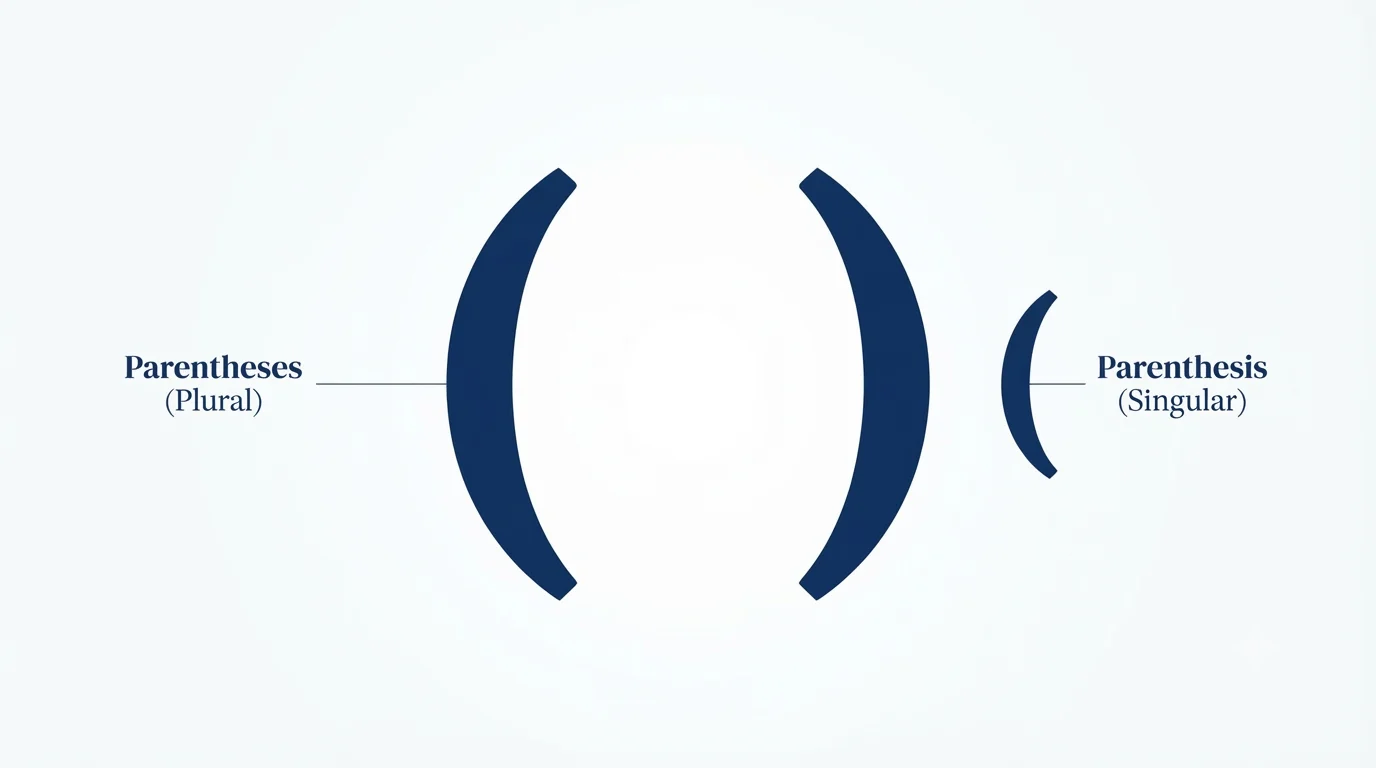 Parentheses or Parenthesis