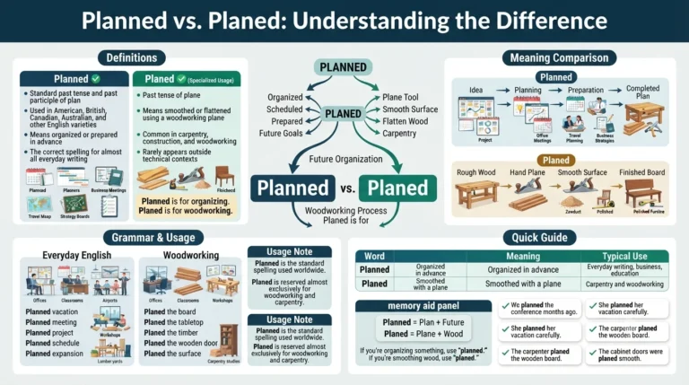 planned or planed