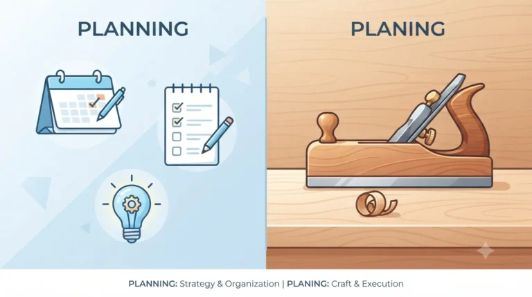 planning vs planing