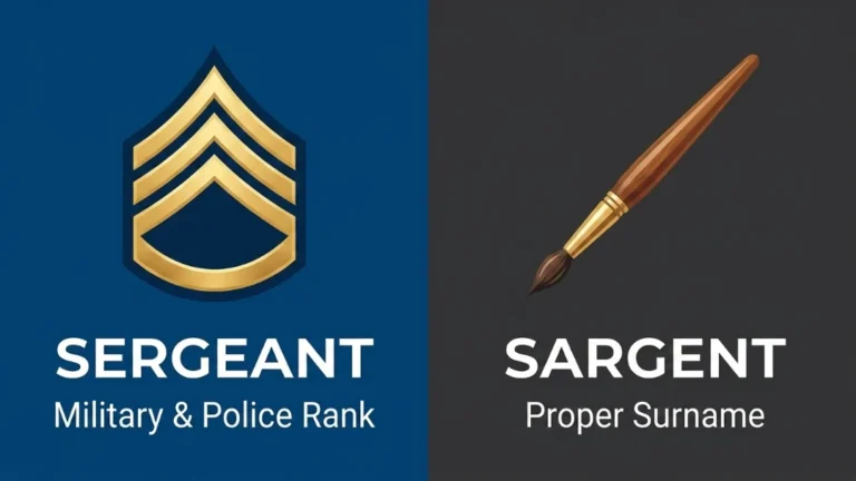 sargent or sergeant