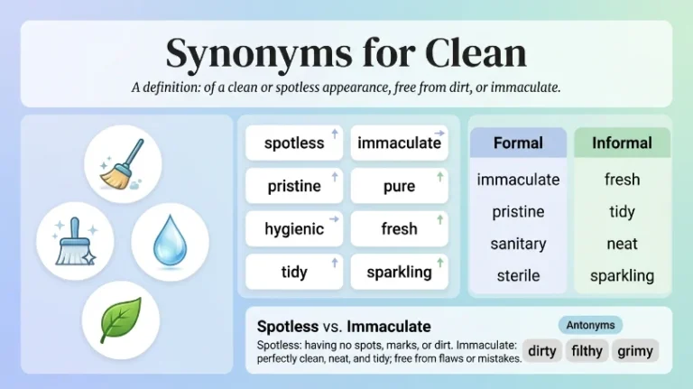 synonyms for clean