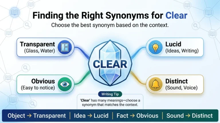 synonyms for clear