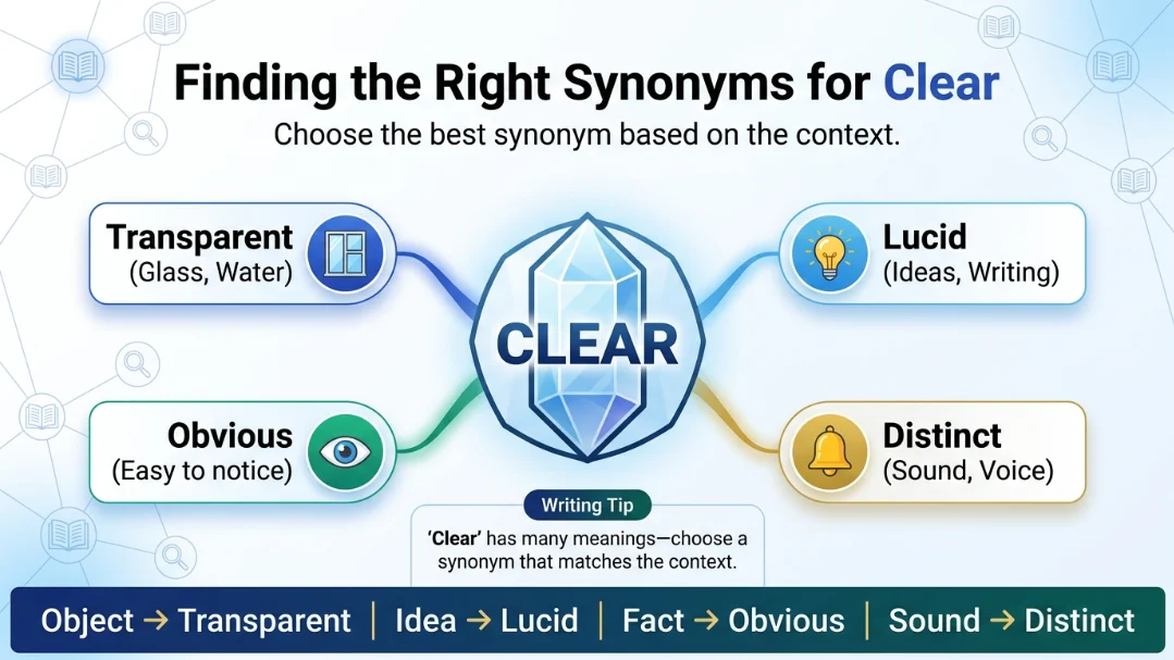 synonyms for clear