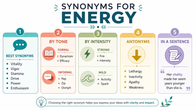 synonyms for energy