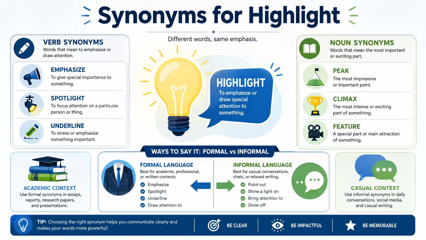 synonyms for highlight