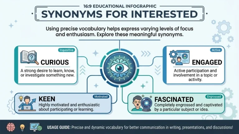 synonyms for interested