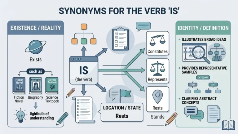 synonyms for is