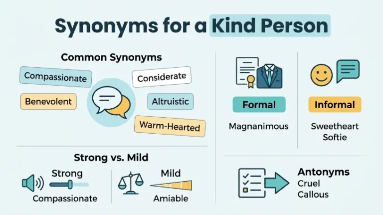 synonyms for kind person