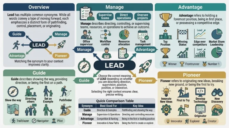 synonyms for lead