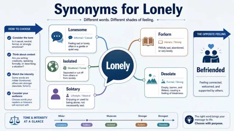 synonyms for lonely