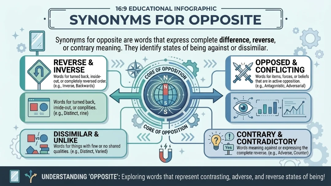 synonyms for opposite