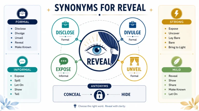 synonyms for reveal