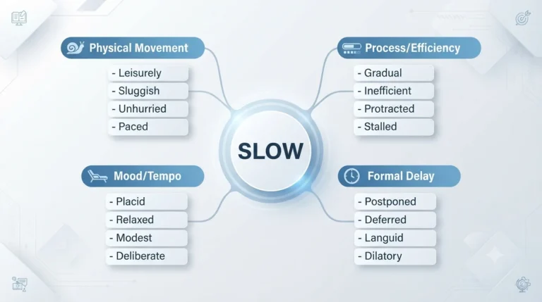 synonyms for slow