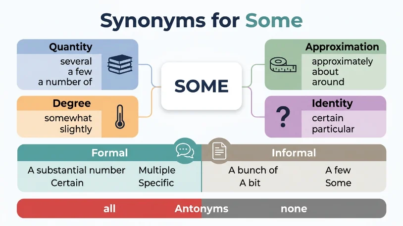 synonyms for some