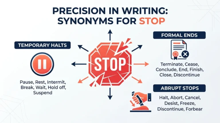 synonyms for stop