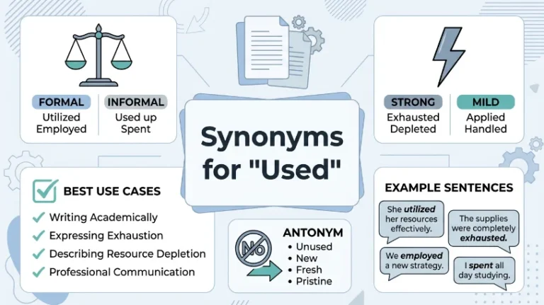 synonyms for used