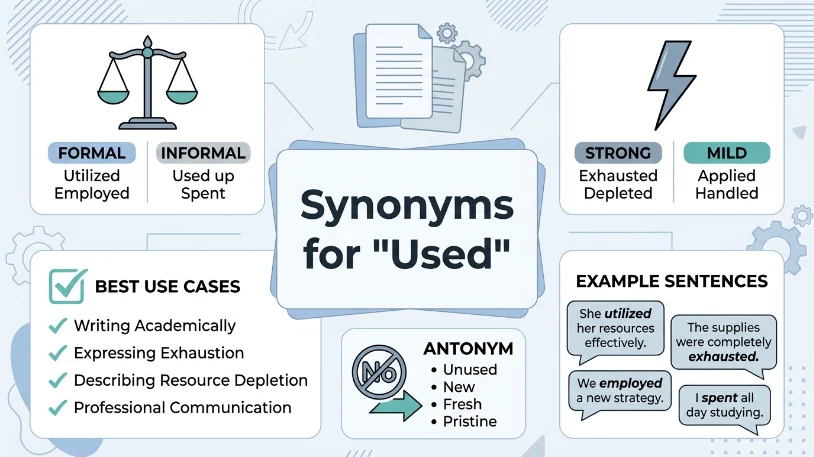 synonyms for used