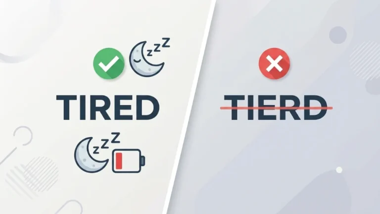 tierd or tired