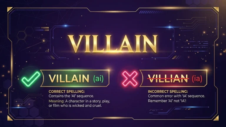 villain or villian
