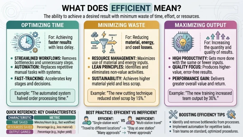 What Does Efficient Mean