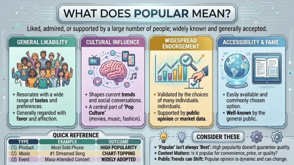 What Does Popular Mean