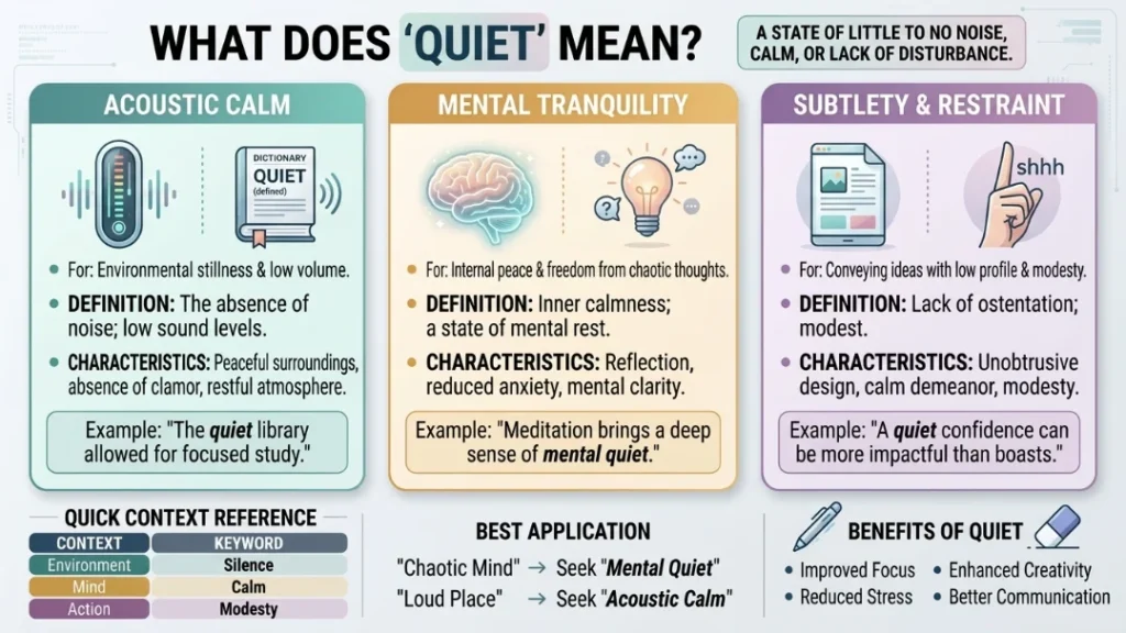 What Does Quiet Mean