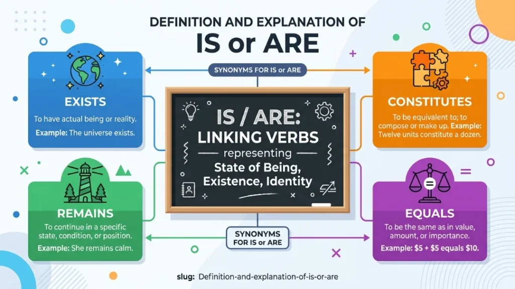 Definition and Explanation of Is or Are