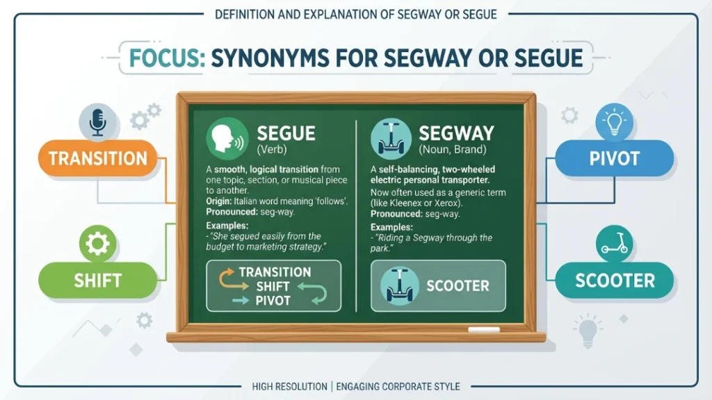Definition and Explanation of Segway or Segue