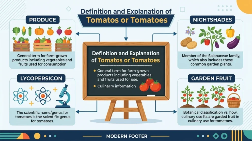 Definition and Explanation of Tomatos or Tomatoes