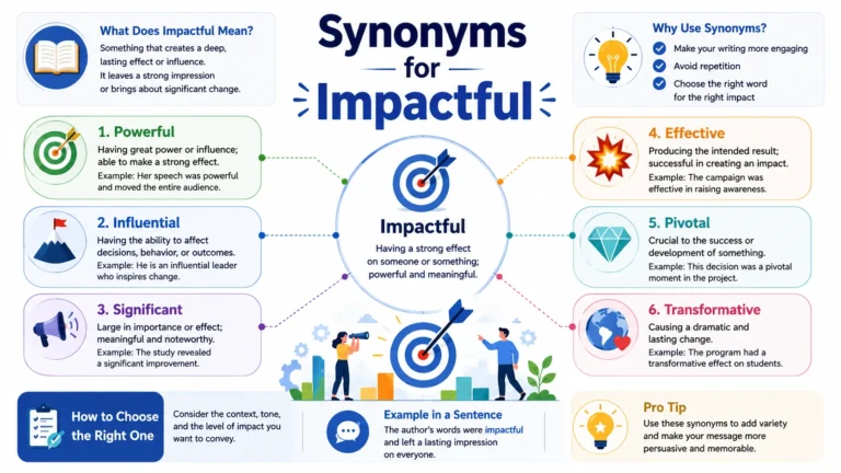 Synonyms for impactful