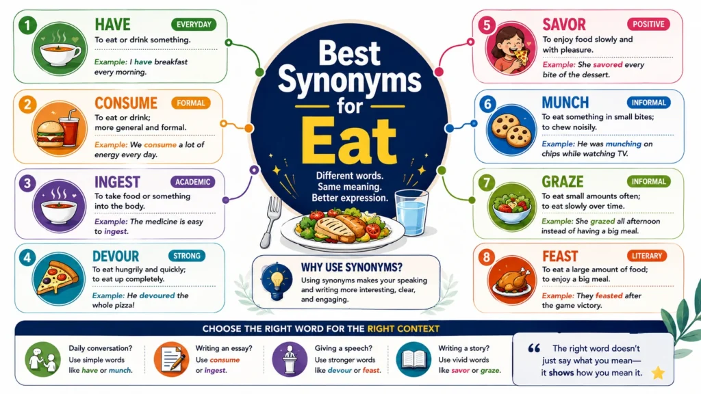 best synonyms for eat