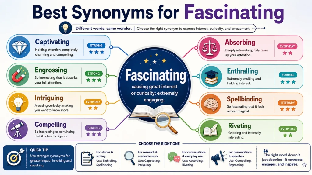 best synonyms for fascinating