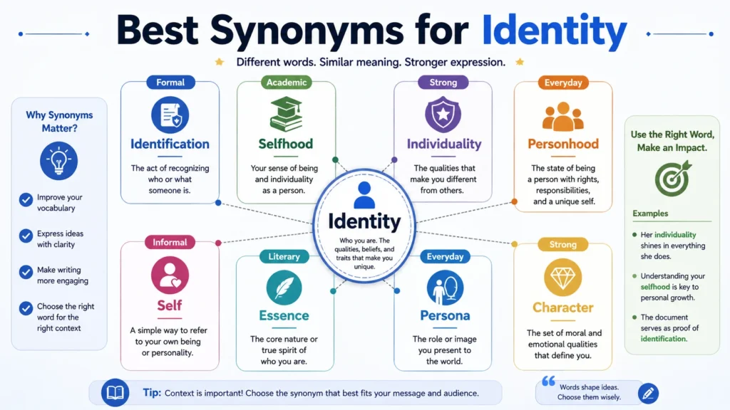 Best Synonyms for Identity