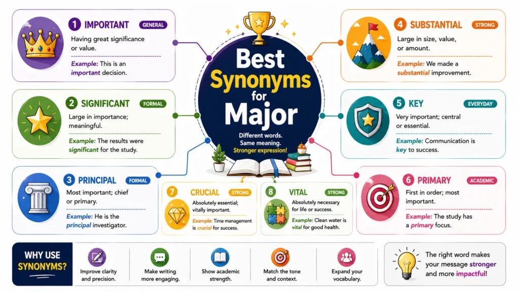 Best Synonyms for Major