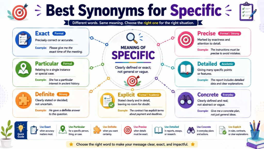 Best Synonyms for Specific