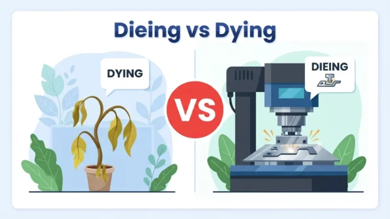 dieing or dying