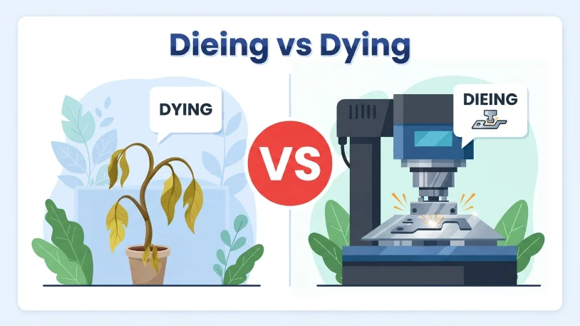 dieing or dying