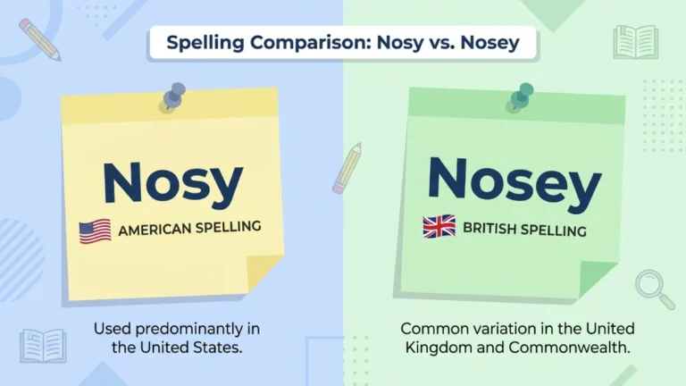 nosey or nosy