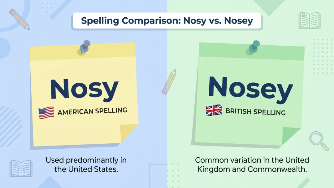 nosey or nosy