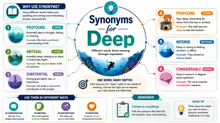 Synonyms for deep
