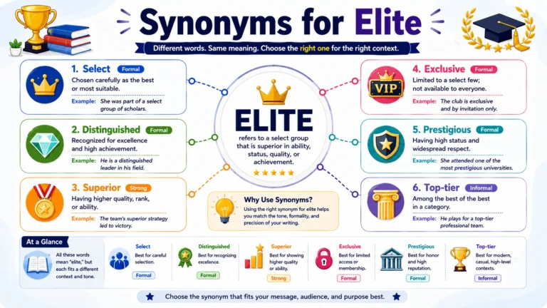 Synonyms for elite